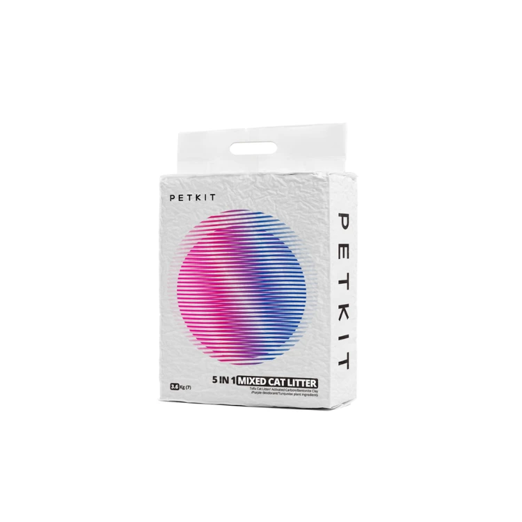 Żwirek dla kota Petkit 5 in 1 (7L) – opakowanie produktu z logo Petkit