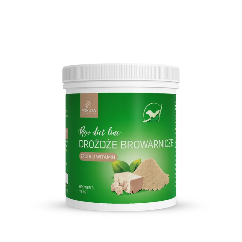 Drożdże browarnicze 250 g dla psa i kota – naturalny suplement witamin B