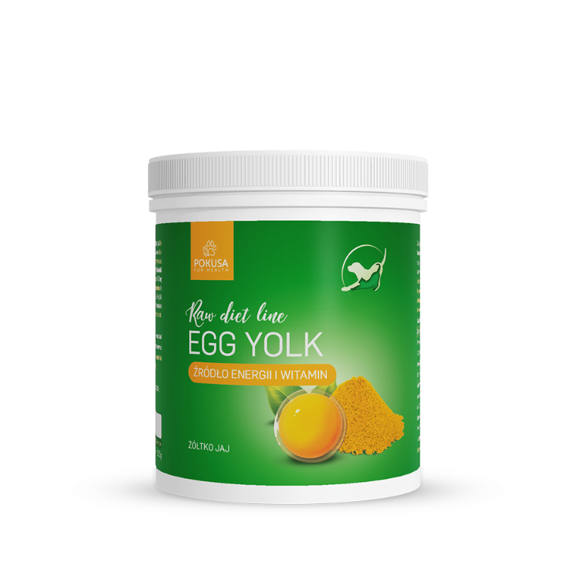 egg yolk dodatek do karmy psa i kota sierść i witalność