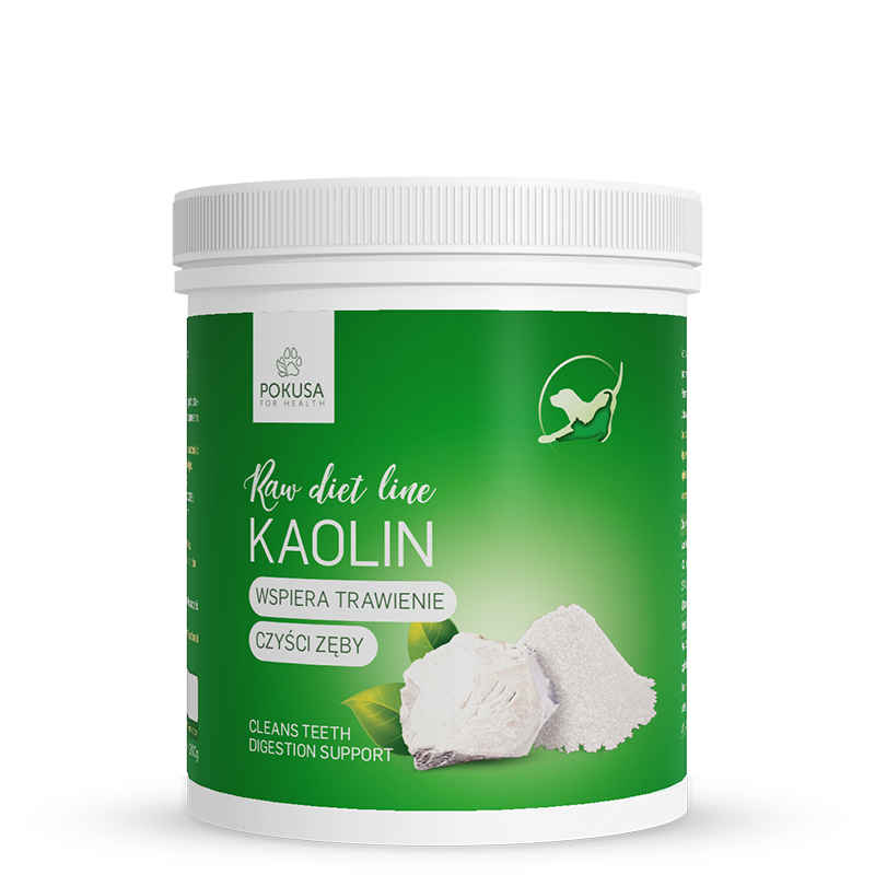kaolin dla psa i kota glinka kaolinowa proszek suplement