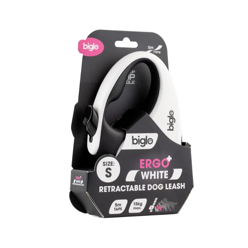 biglo ergo plus white smycz automatyczna dla psa