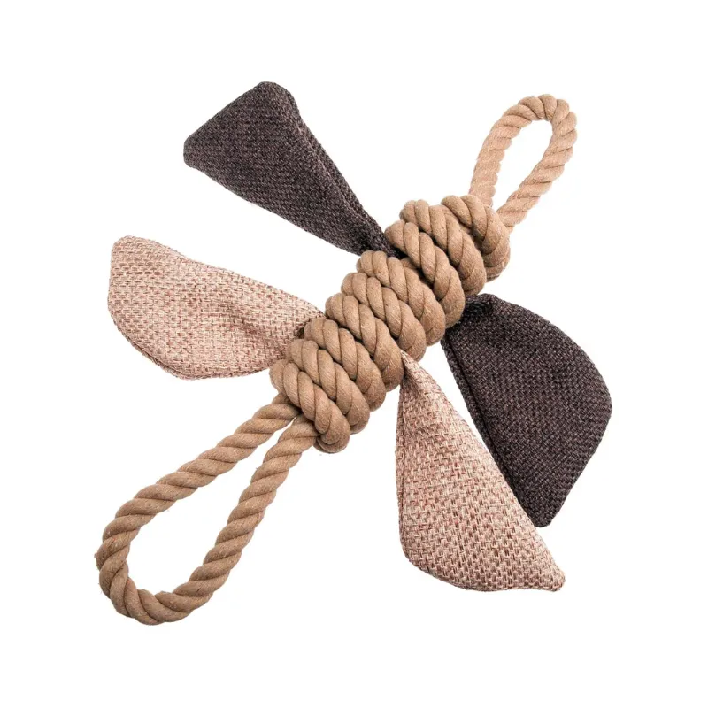 sznurkowy szarpak dla psa Flamingo Rope Butterfly