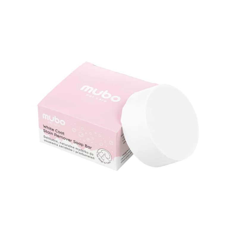 mydełko na zacieki dla psa i kota Mubo White Coat 40 g